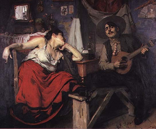 O Fado by Jose Malhoa