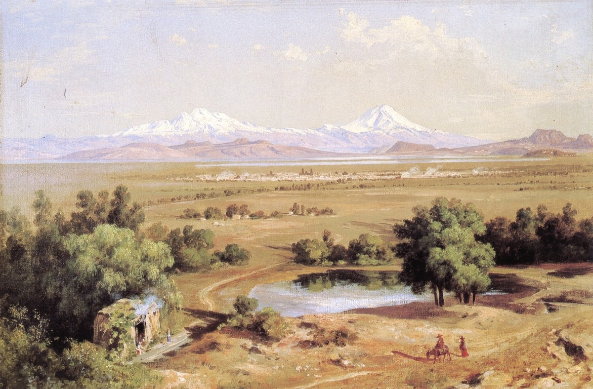 Árboles del pirú del Tepeyac by Jose Maria Velasco