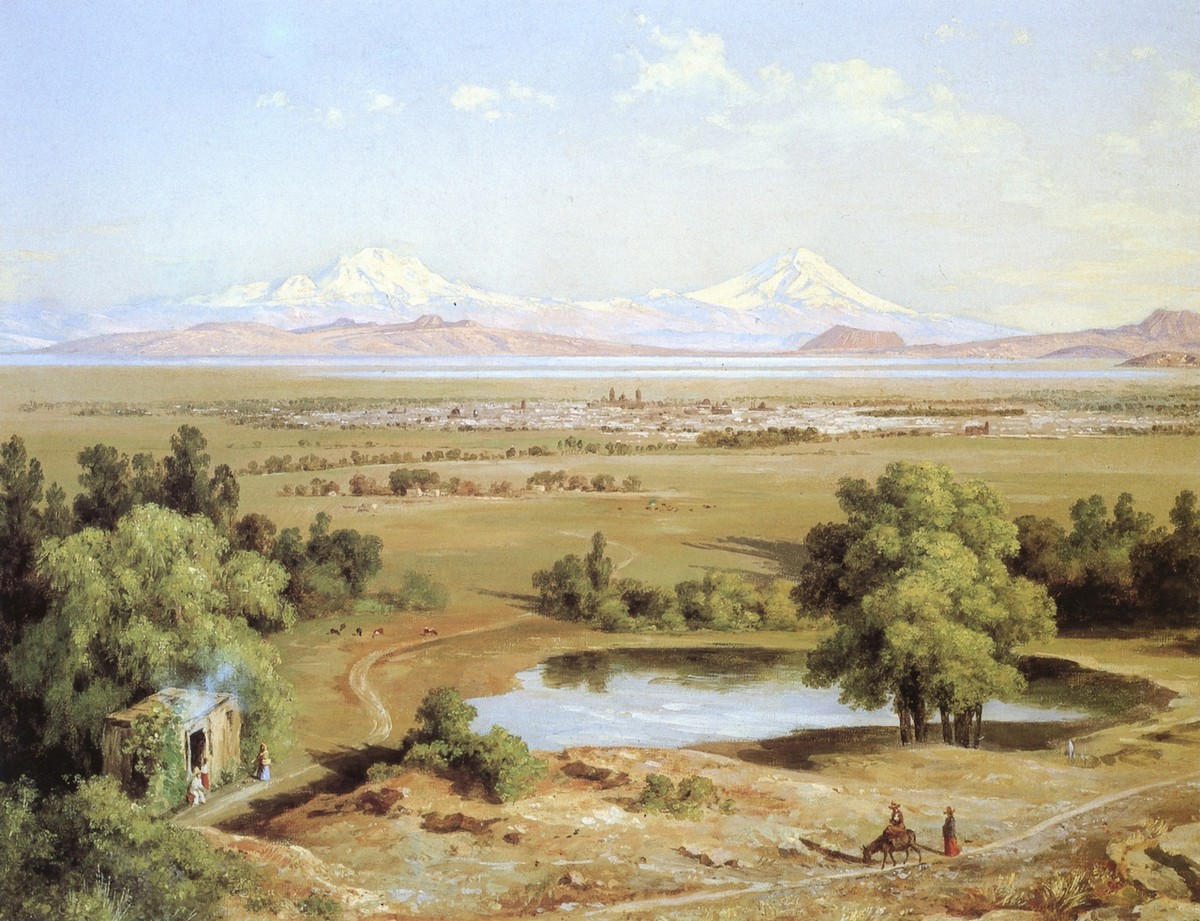 Árboles del pirú del Tepeyac by Jose Maria Velasco