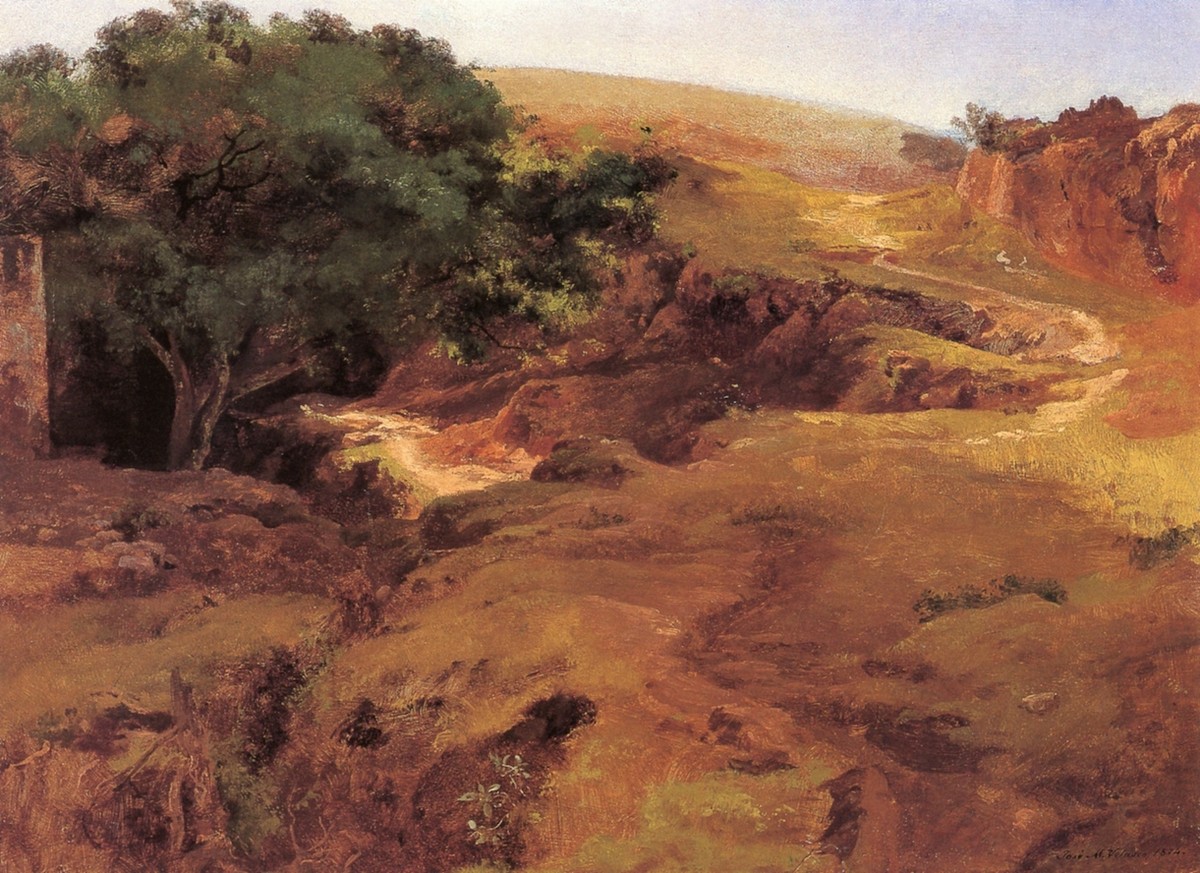 Arroyo de Tlaxcala by Jose Maria Velasco