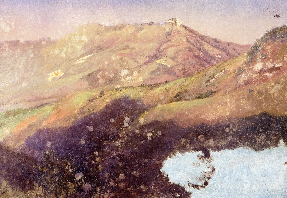 Paisaje con montañas by Jose Maria Velasco