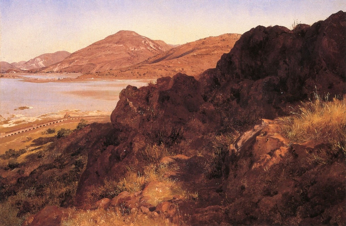 Peñascos del cerro de Atzacoalco by Jose Maria Velasco