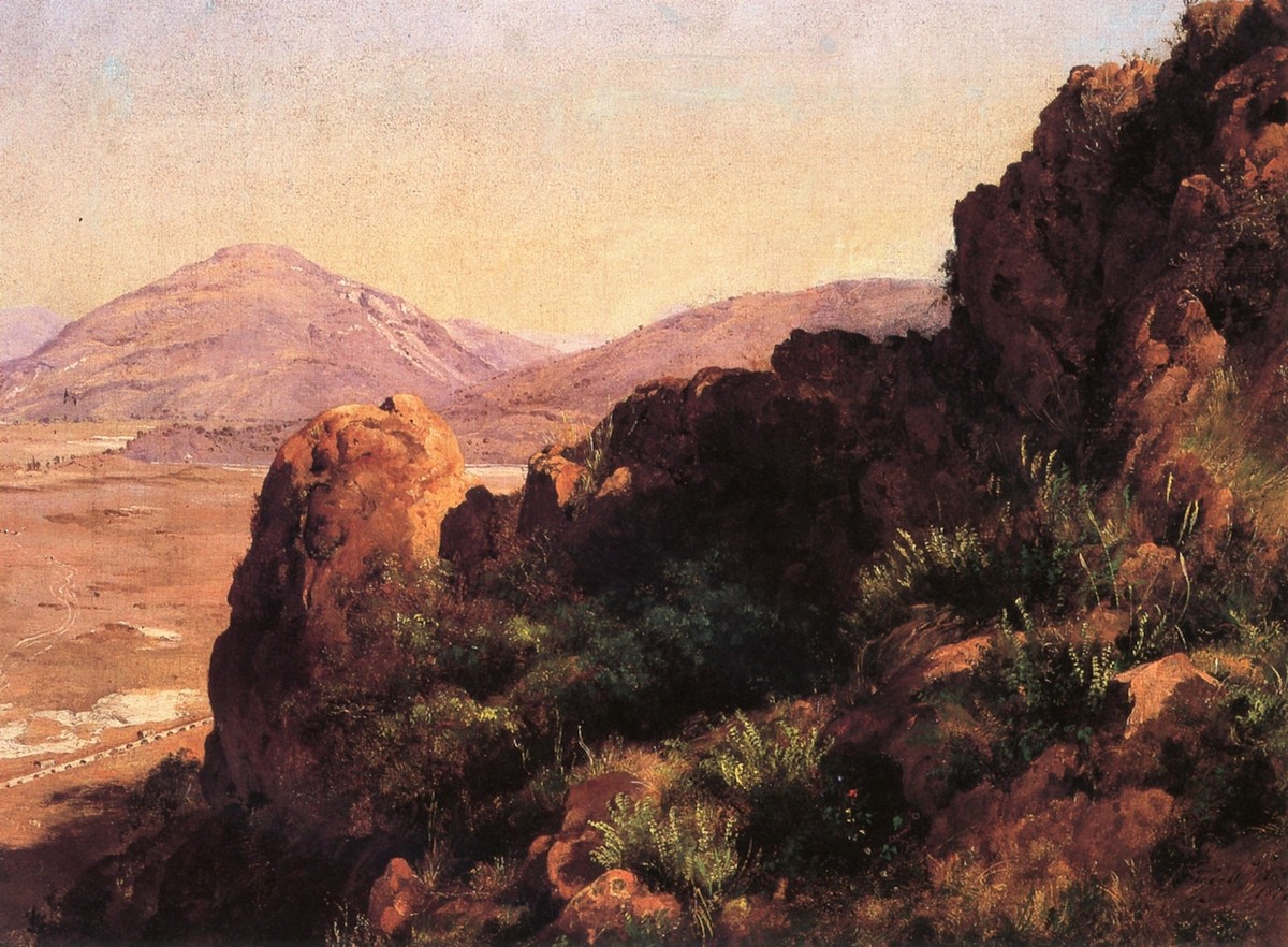 Peñascos del cerro de Atzacoalco by Jose Maria Velasco