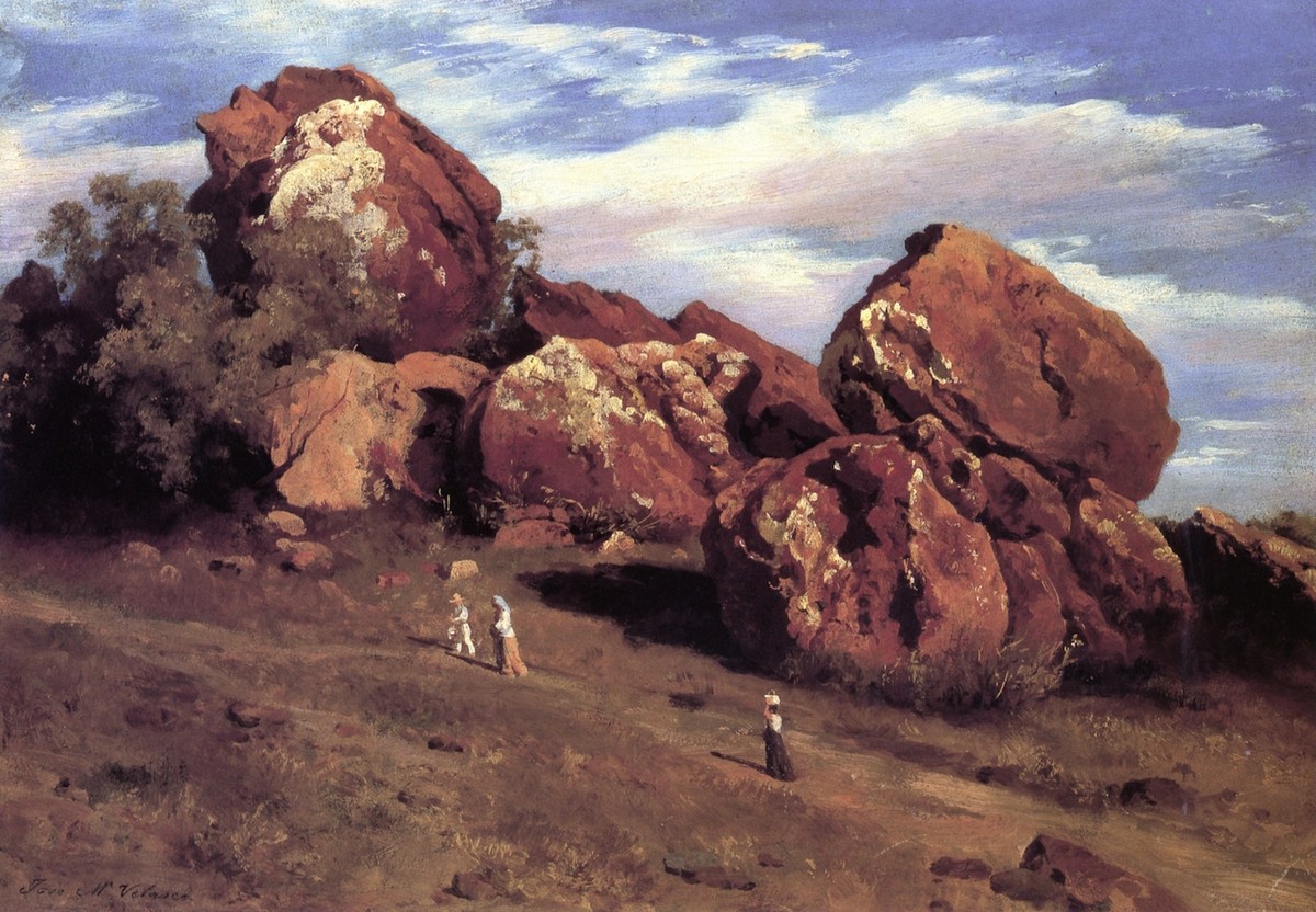 Peñascos del cerro de Atzacoalco by Jose Maria Velasco
