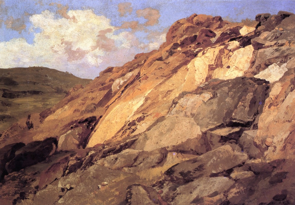 Peñascos del cerro de Atzacoalco by Jose Maria Velasco