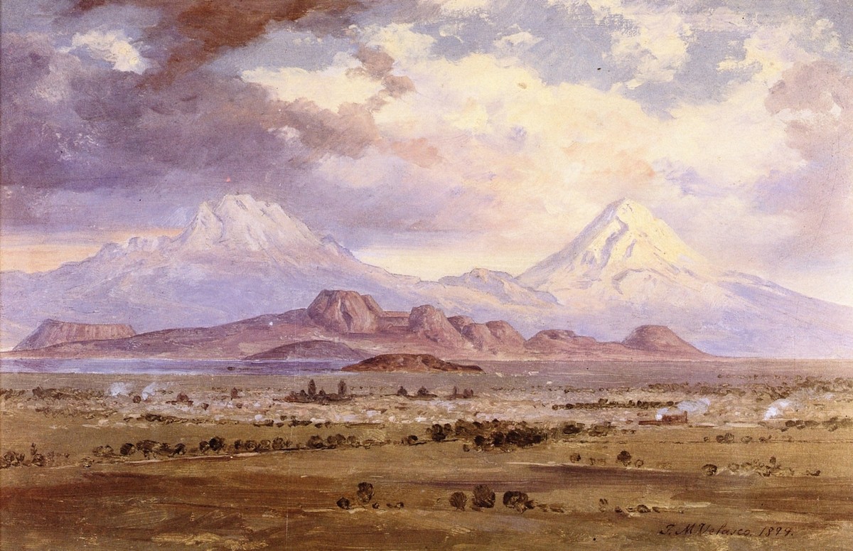Popocatépetl e Iztaccihuatl by Jose Maria Velasco