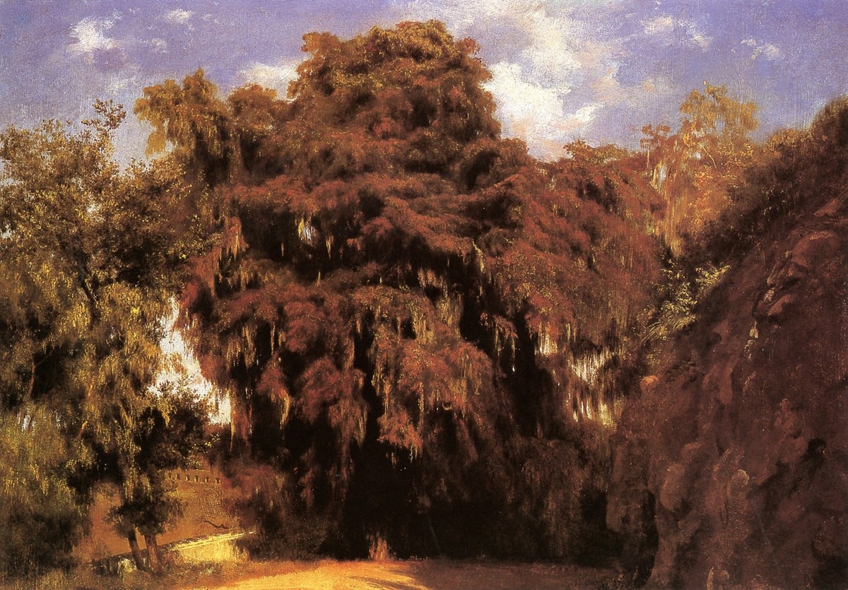 Uno de los grandes Ahuehuetes by Jose Maria Velasco