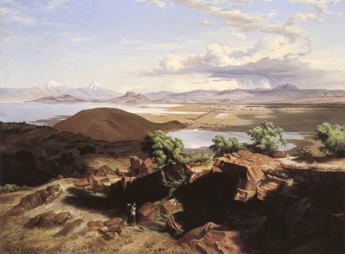 Valle de México desde el cerro de Santa Isabel by Jose Maria Velasco