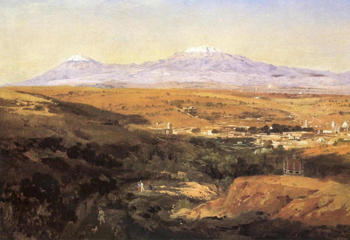 Vista de la ciudad de Tlaxcala by Jose Maria Velasco