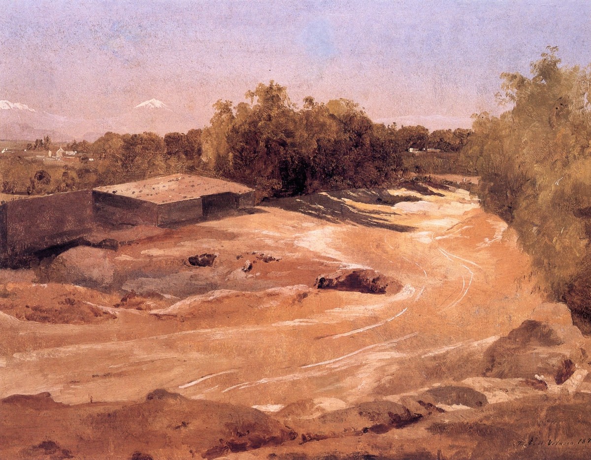 Vista de los volcanes desde Tacubaya by Jose Maria Velasco