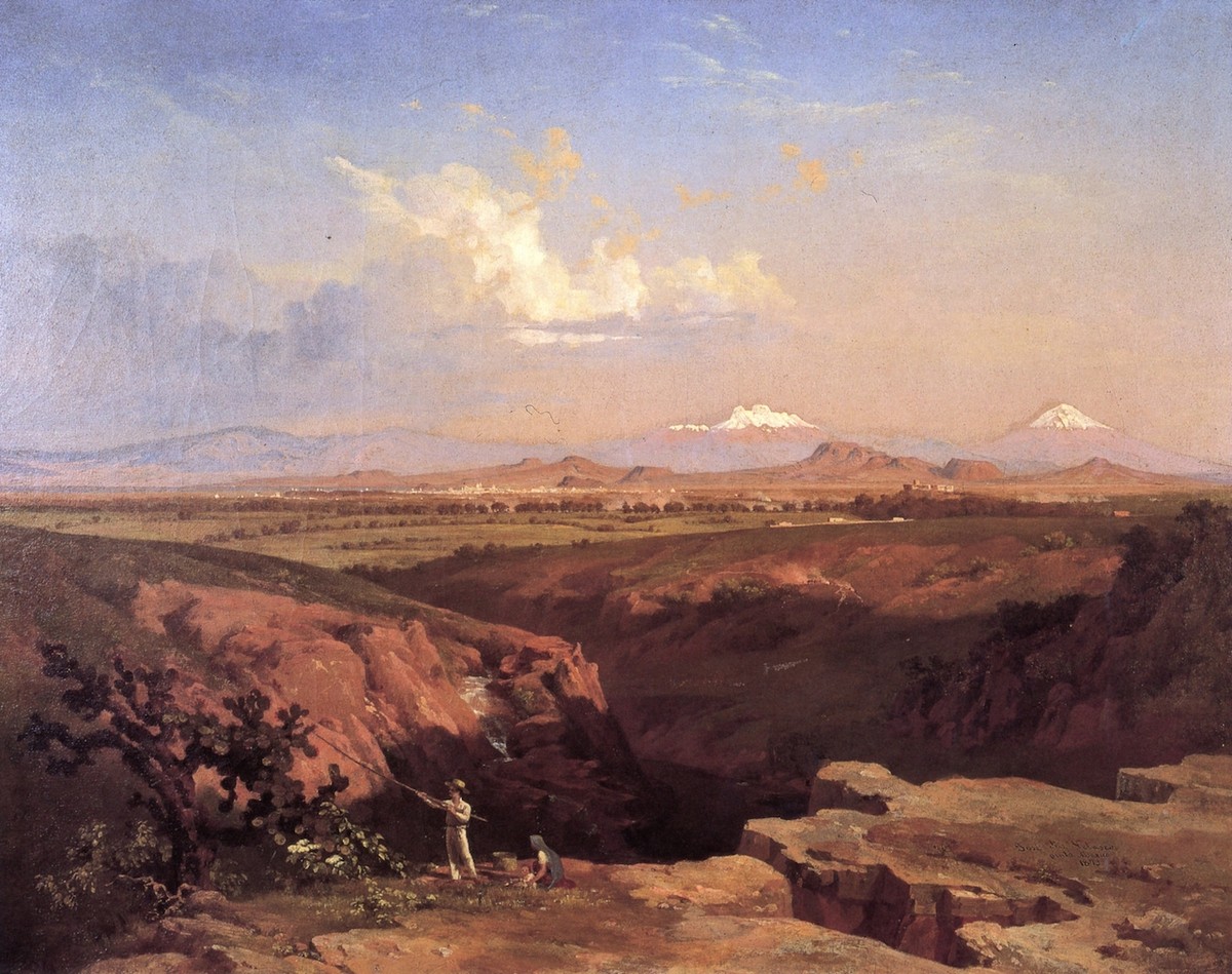 Vista de Valle de México desde el río de los Morales by Jose Maria Velasco