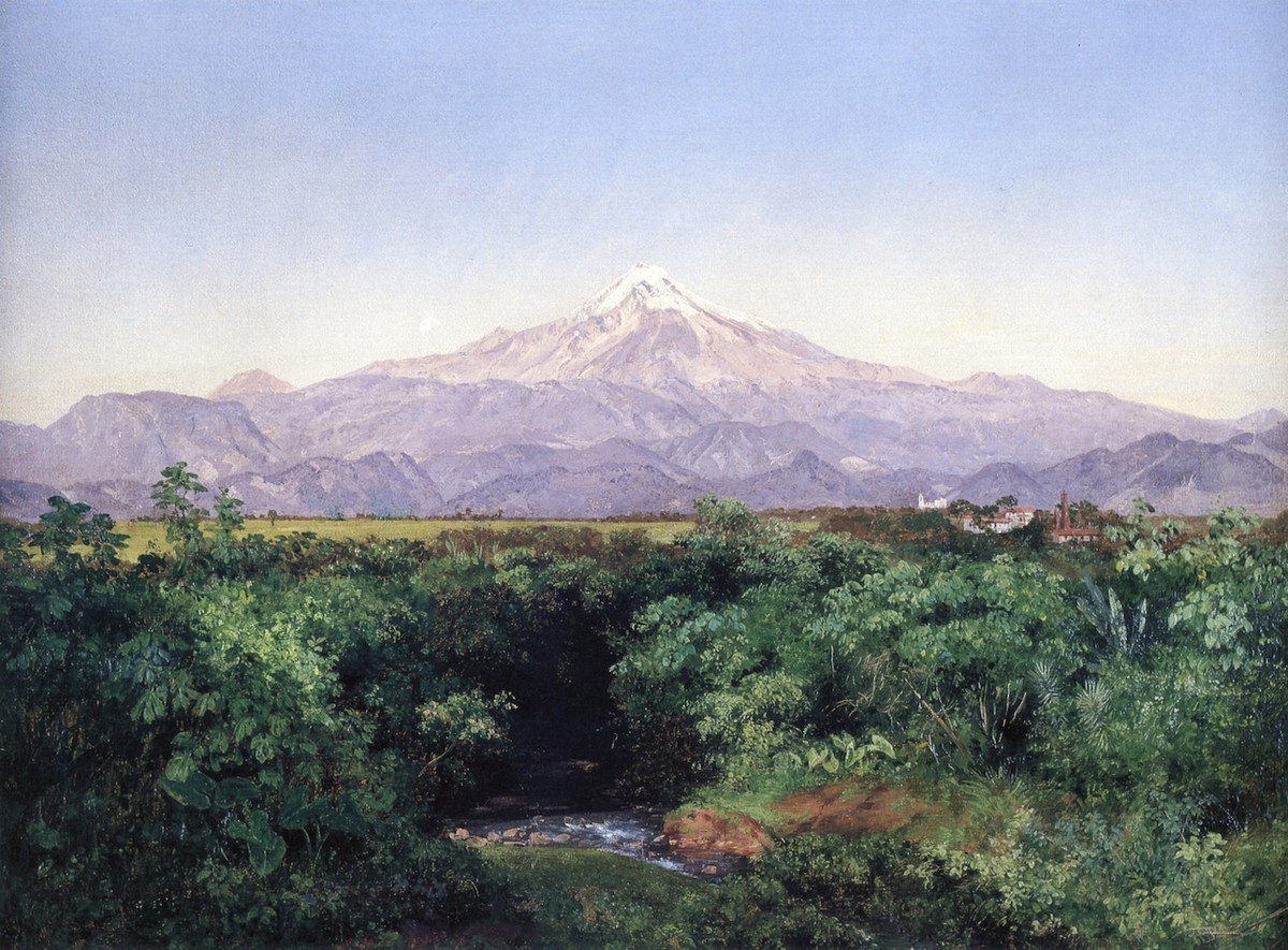 Volcán de Orizaba desde la Hacienda de San Miguelito by Jose Maria Velasco