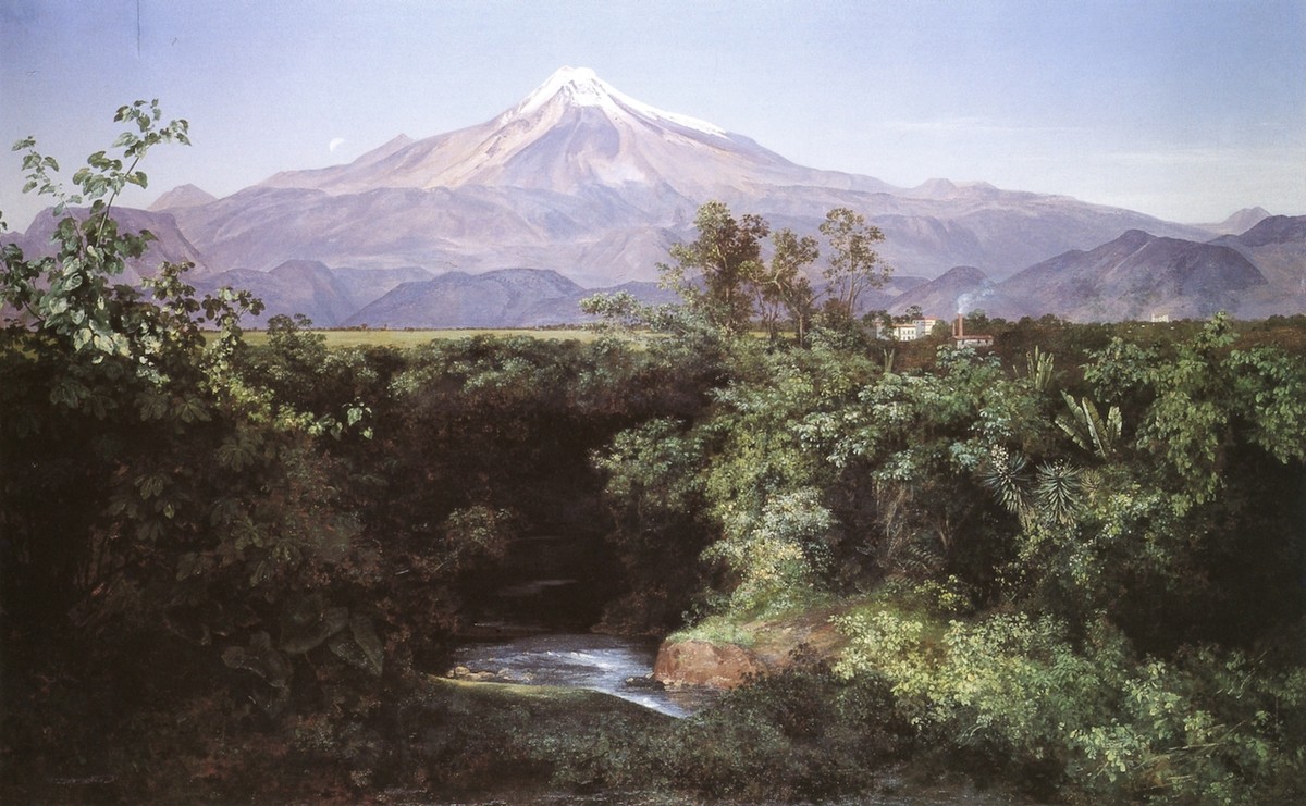 Volcán de Orizaba desde la Hacienda de San Miguelito by Jose Maria Velasco
