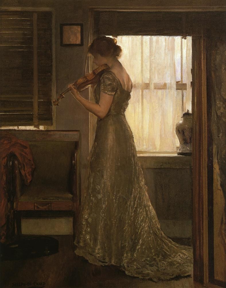 The Violinist (The Violin: Girl with a Violin III) by Joseph DeCamp