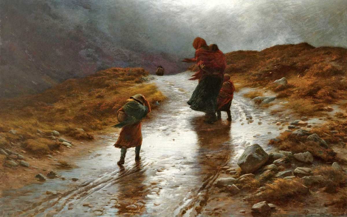 Cauld Blaws the Wind Frae East to West by Joseph Farquharson