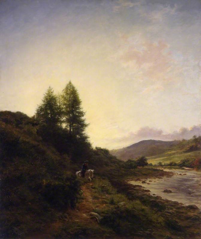 On the Dee near Woodend, Aberdeenshire by Joseph Farquharson