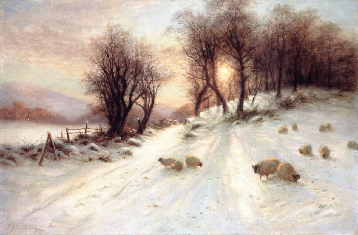 The Day Was Sloping towards His Western Bower by Joseph Farquharson