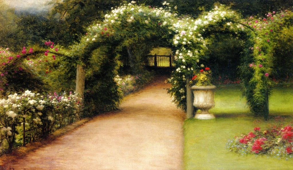 The Garden Bower at Finzean by Joseph Farquharson