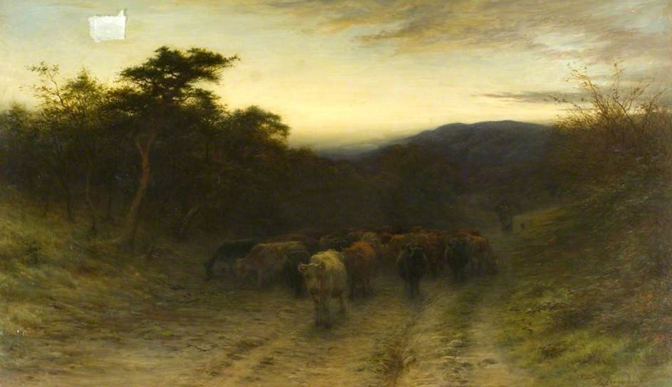 Tween the gloamin' and the mirk when the kye comes hame by Joseph Farquharson