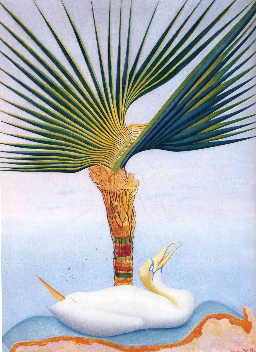 Palm Tree and Bird by Joseph Stella