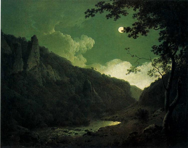 Dovedale by Moonlight by Joseph Wright