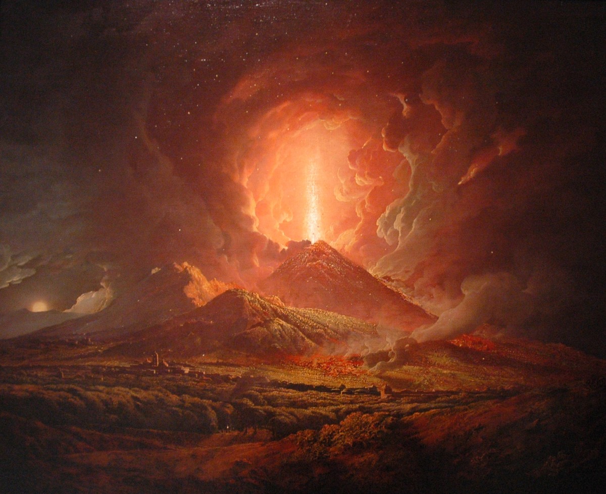 Vesuvius from Portici by Joseph Wright
