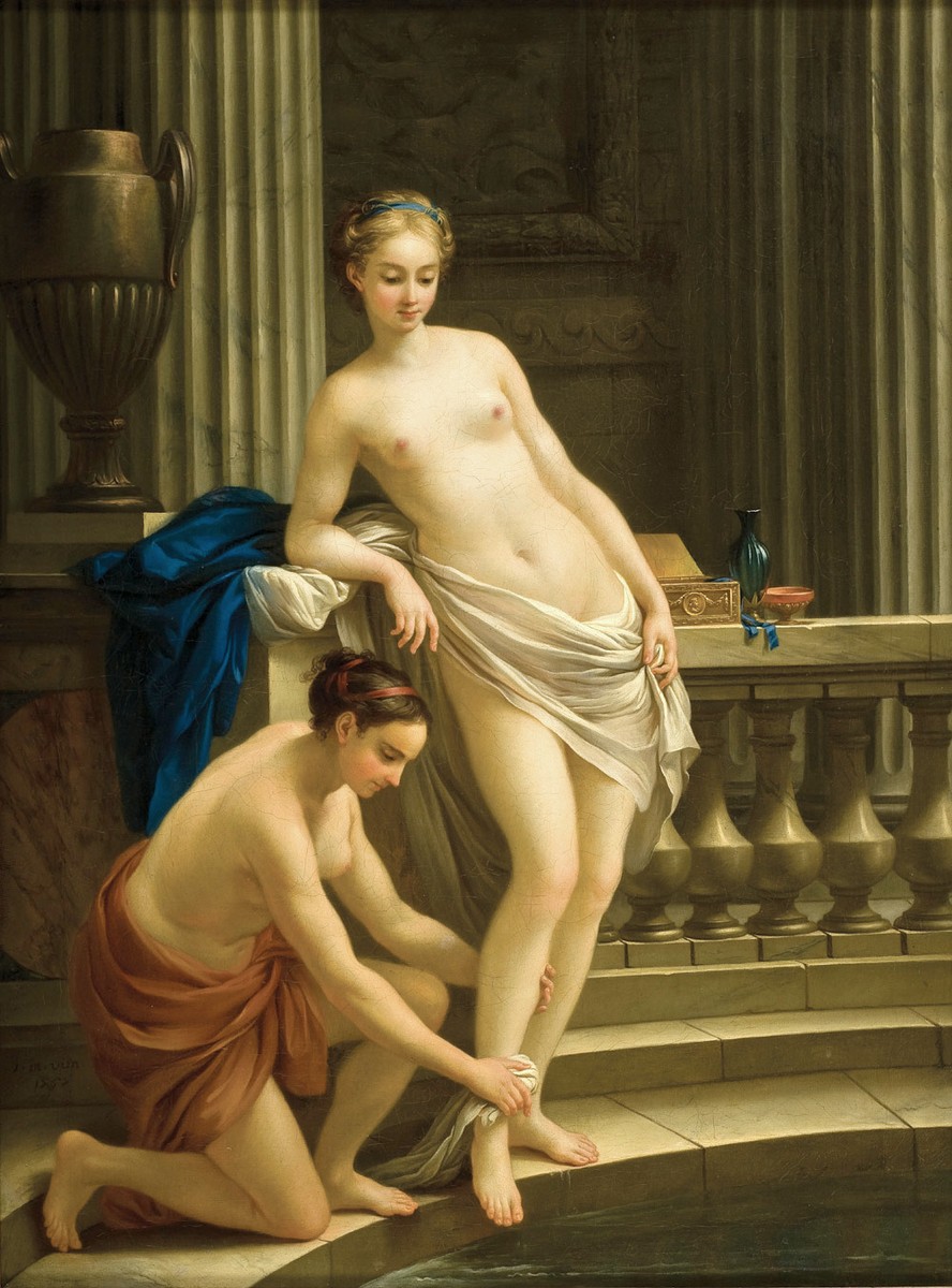 Greek Woman at the Bath by Joseph-Marie Vien