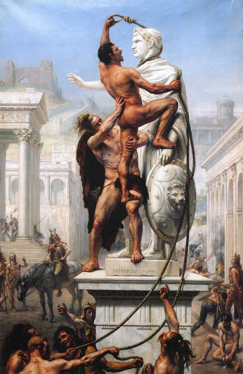 The Sack of Rome in 410 by the Vandals by Joseph-Noël Sylvestre