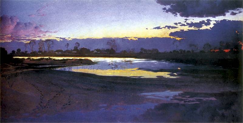 The Wisla River, near Niepolomice by Józef Mehoffer
