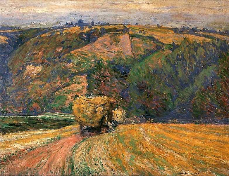 Cart Loaded with Hay by Józef Pankiewicz