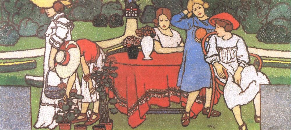 Painting for the Schiffer Villa by Jozsef Rippl-Ronai