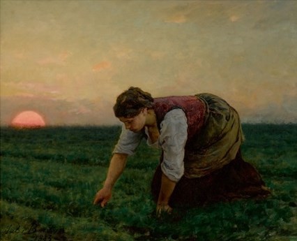 A Weeder by Jules Breton