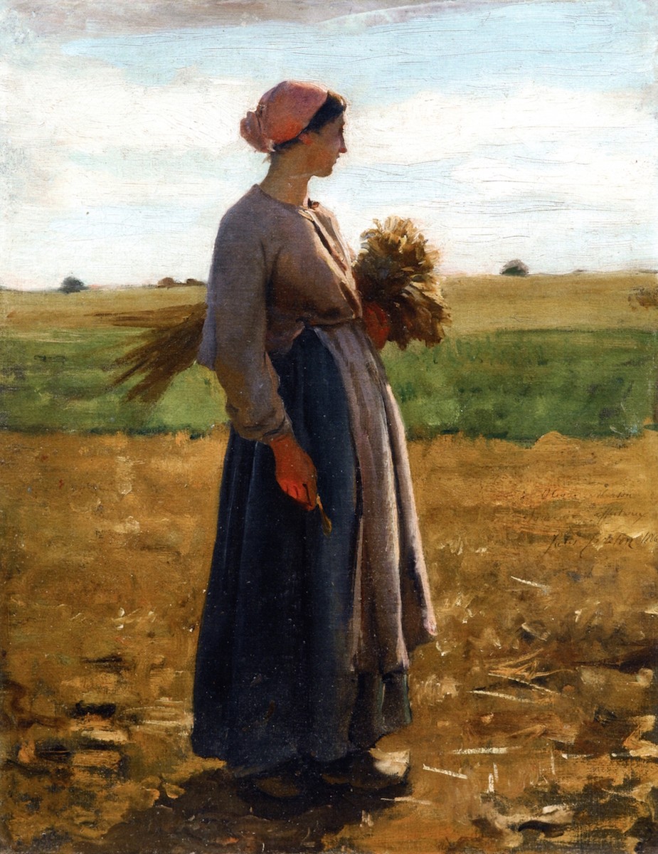 Young Woman in the Fields by Jules Breton