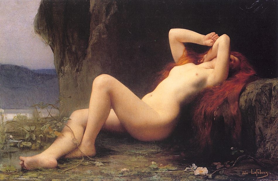Mary Magdalene In The Cave by Jules Joseph Lefebvre