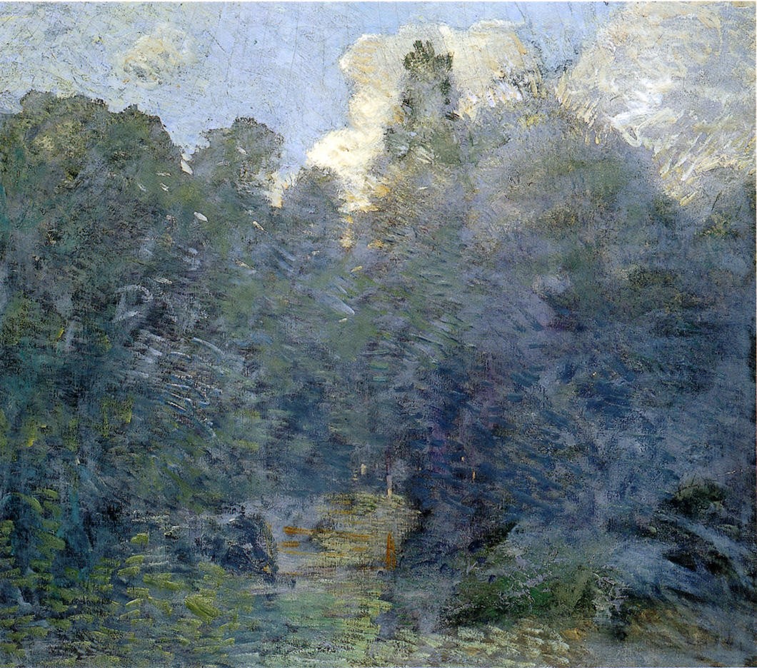 Landscape with Stone Wall, Windham by Julian Alden Weir