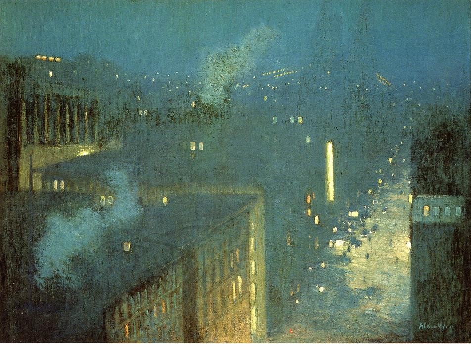 Nocturne: Queensboro Bridge by Julian Alden Weir