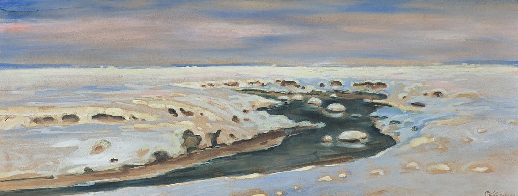 River Among Snow by Julian Fałat