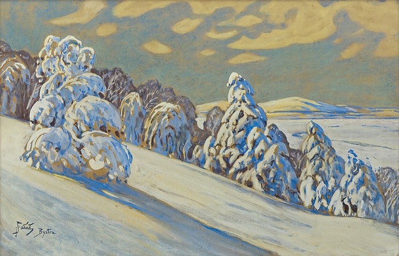 Winter Landscape from Bystra by Julian Fałat