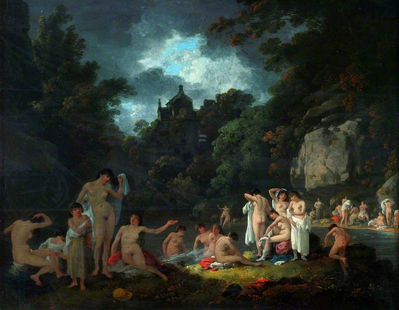 The Mermaid's Haunt by Julius Caesar Ibbetson