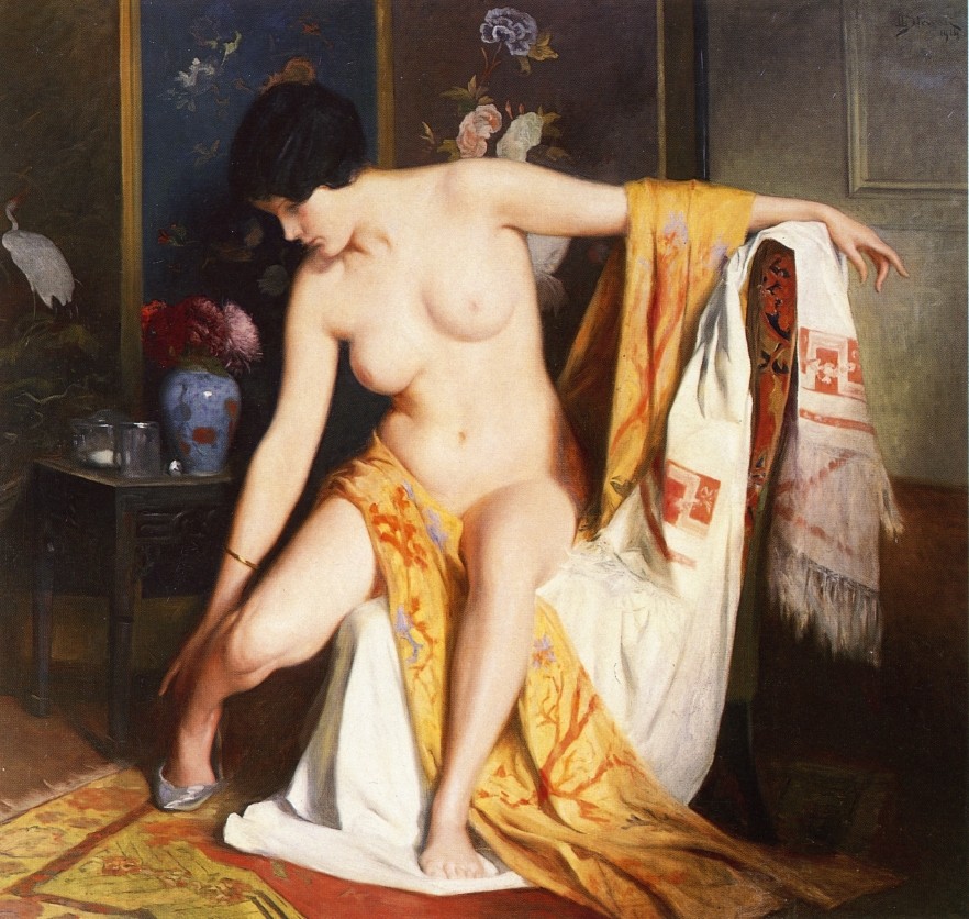 Nude in an Interior by Julius LeBlanc Stewart