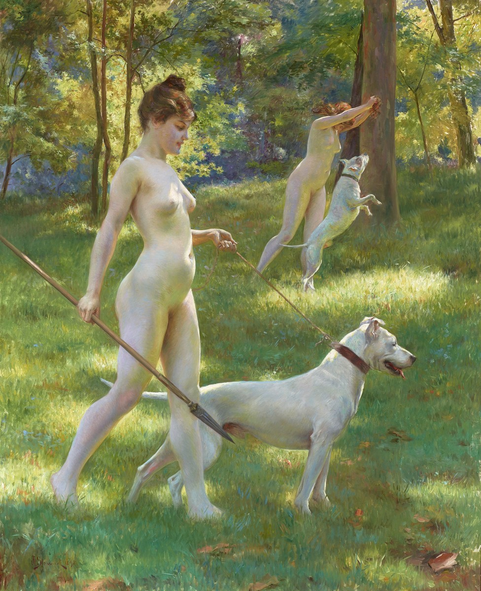 Nymphs Hunting by Julius LeBlanc Stewart