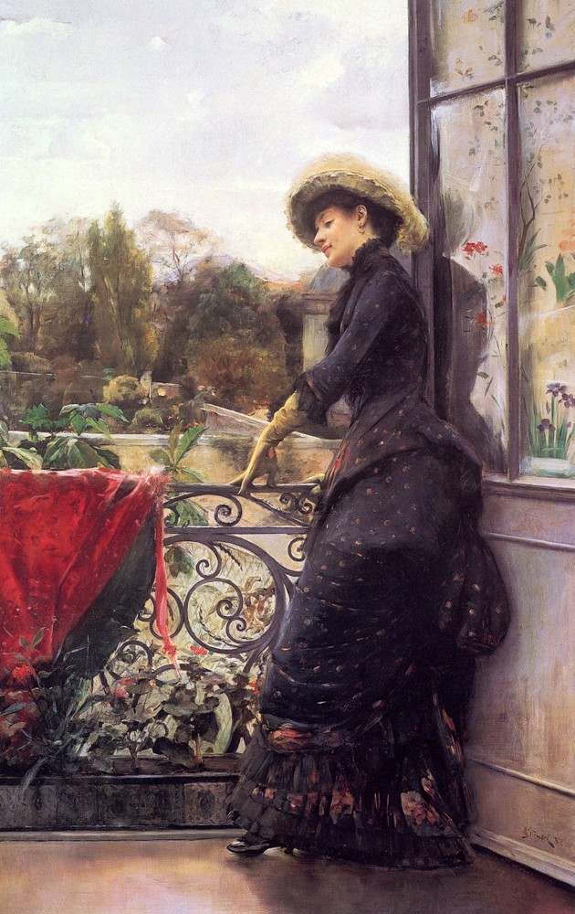 On The Terrace by Julius LeBlanc Stewart