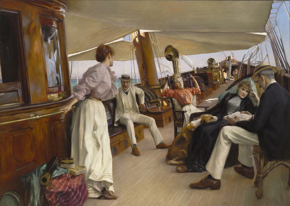 On the Yacht „Namouna“, Venice by Julius LeBlanc Stewart
