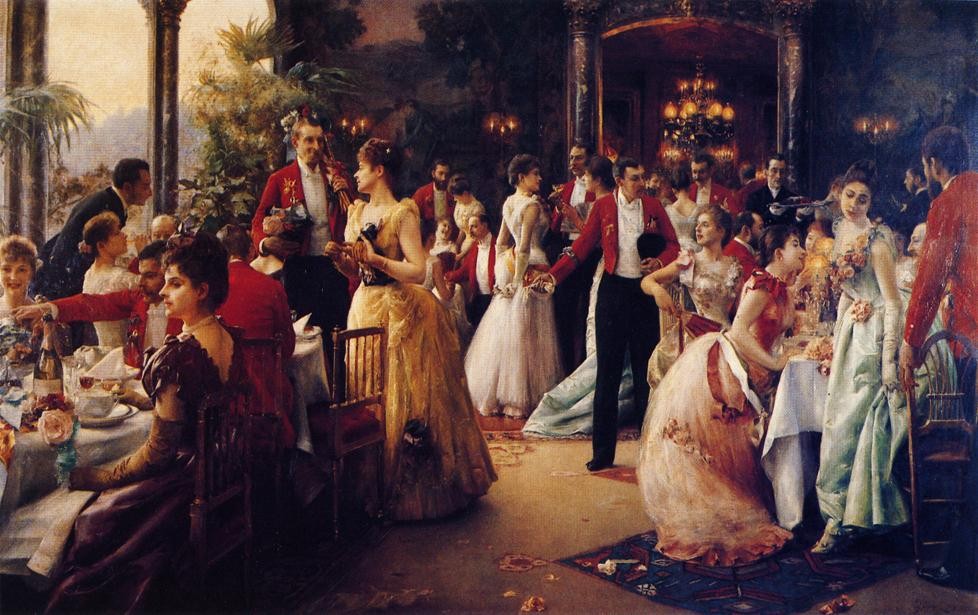 The Hunt Supper by Julius LeBlanc Stewart