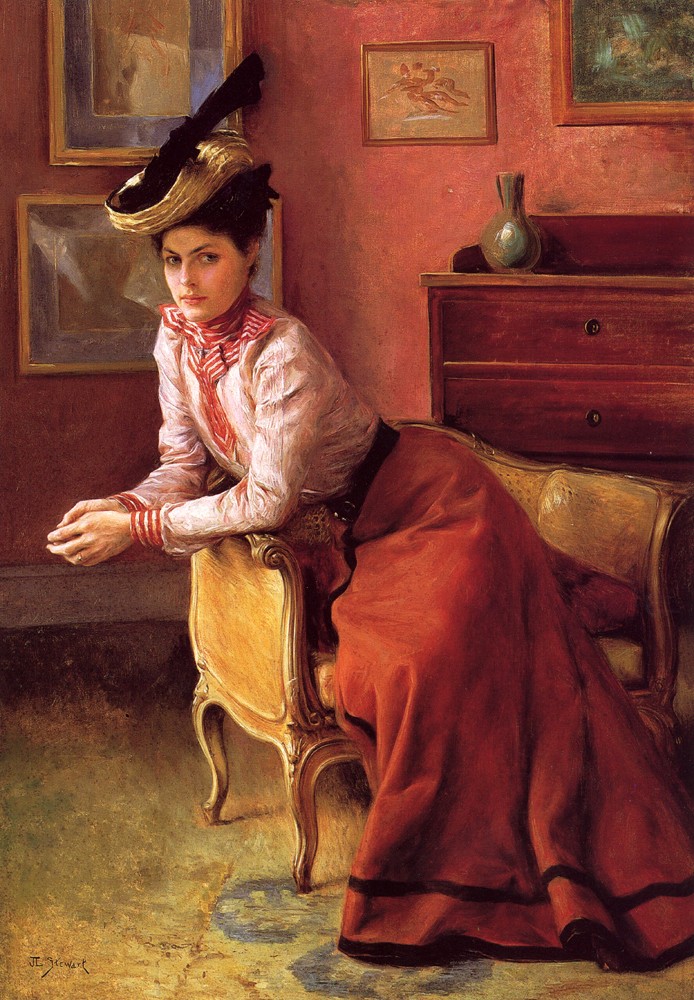Woman in an Interior by Julius LeBlanc Stewart