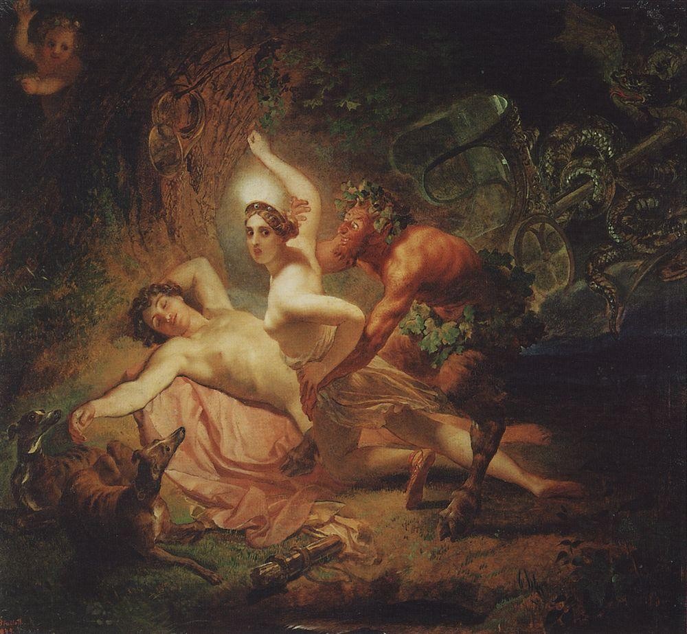 Diana, Endymion and Satyr by Karl Bryullov
