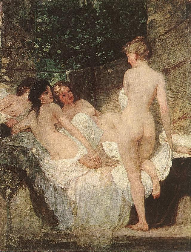 After the Bath by Károly Lotz