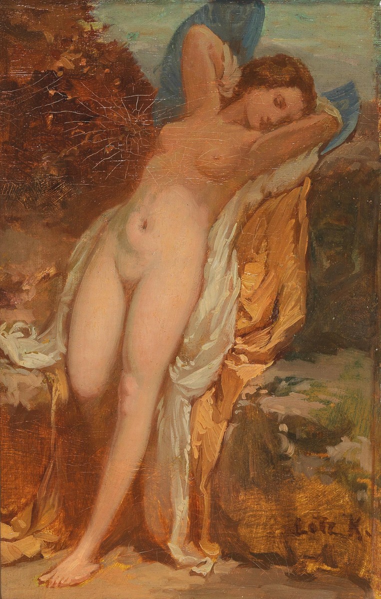 Frauenakt by Károly Lotz