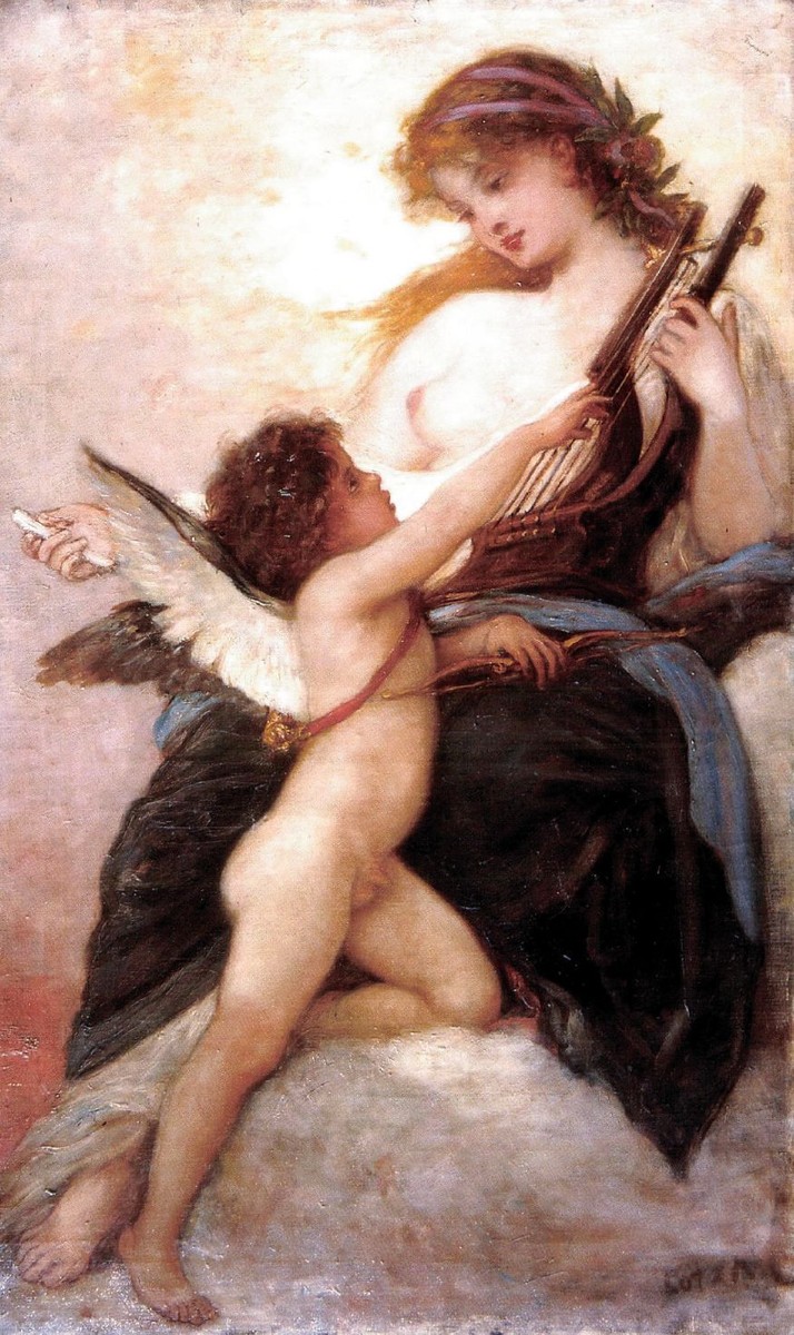 Muse (Amor and Psyché) by Károly Lotz