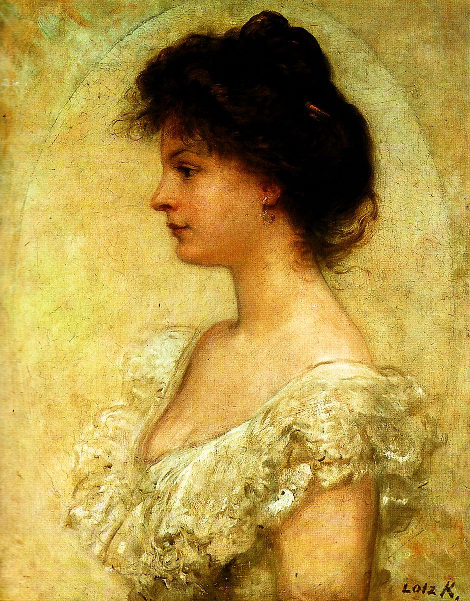 Portrait of Kornélia Lotz by Károly Lotz